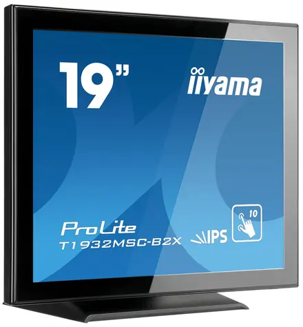 19" IIYAMA T1932MSC-B2X / IPS / dotykowy / 1280 x 1024 / 5:4 / 14 ms / 250 cd / 1000:1 / VGA+DVI / USB / głośnik / IP54