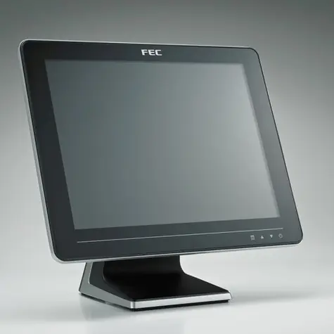 Fec AM-1015C 15" PCAP czarny / monitor dotykowy do POS / USB i VGA i DVI