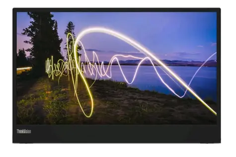 15,6" Lenovo ThinkVision M15 czarny / IPS / 1920 x 1080 / 16:9 / 6 ms / 250cd-m2 / 700:1 / USB-C 