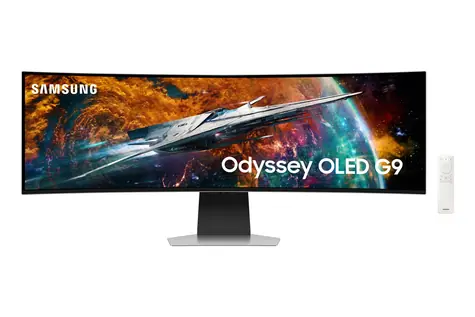 49" Samsung Odyssey G9 OLED SMART srebrny / OLED / 5120 x 1440 / 32:9 / 0,03 ms / 1000000:1 / 250cd-m2 / HDMI i DP