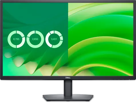 27" DELL E2725H czarny / LED / 1920x1080 / 5ms / VA / 16:9 / 5ms / 3000:1 / 300cd-m2 / 1x DP + 1x VGA / VESA