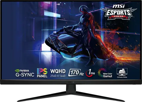 31,5" MSI G321Q czarny / 2560 x 1440 / IPS / 16:9 / 1 ms / 1200:1 / 300 cd-m2 / HDMI + DP / VESA 