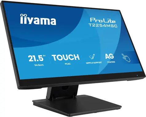 22" IIYAMA ProLite T2254MSC-B2AG czarny / IPS / 1920x1080 / 16:9 / 4 ms / 1300:1 / 300 cd / głośniki / HDMI / DP