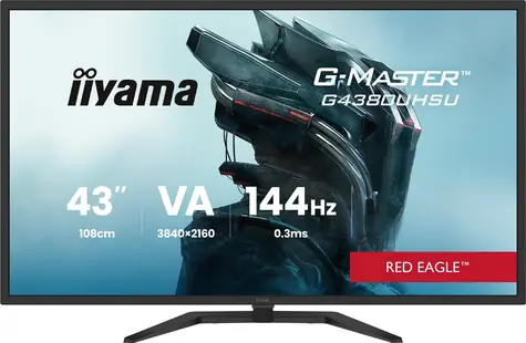42,5" IIYAMA G-Master G4380UHSU-B2 czarny / LED / VA / 3840 x 2160 / 16:9 / 0,3 ms / 4000:1 / 550 cd-m2 / VESA