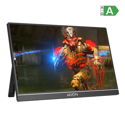 16,1" Arzopa Z1FC czarny / Monitor przenośny / 1920 x 1080p / 300 cd-m2 / 16:9 / 2x USB-C / Mini HDMI