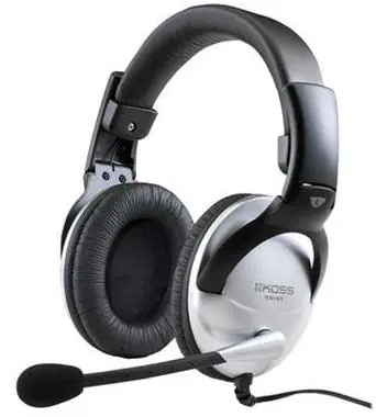 Koss SB45 / słuchawki nauszne / jack 3,5 mm / 2,5m / mikrofon / srebrno-czarne / bez kodu
