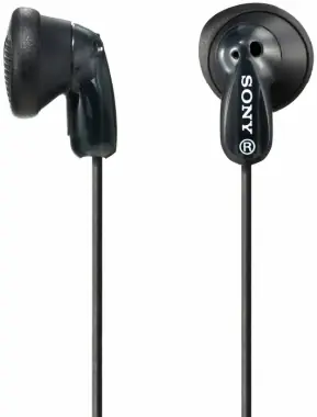 Rozpakowane - słuchawki douszne Sony MDRE9LPB - czarne / rozpakowane