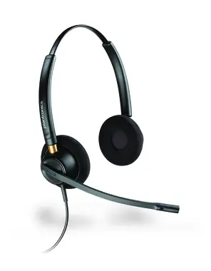 Plantronics EncorePro 520 / Binarny zestaw słuchawkowy z klipsem / Czarny
