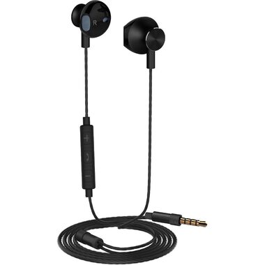YENKEE YHP 305BK czarne / słuchawki z mikrofonem / regulacja głośności / gniazdo 3,5 mm / kabel 1,2 m