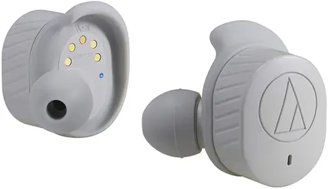 AUDIO-TECHNICA ATH-SPORT7TWGY szare / bezprzewodowe słuchawki douszne / z mikrofonem / Bluetooth