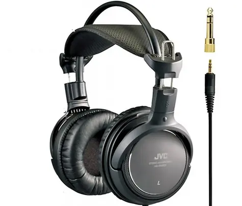 JVC HA-RX700 czarne / słuchawki przewodowe / Jack 3,5 mm i 6,3 mm / 3,5 m
