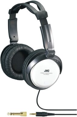 JVC HA-RX500 czarno-biały / słuchawki nagłowne / jack 3,5 mm i 6,3 mm / 3,5 m