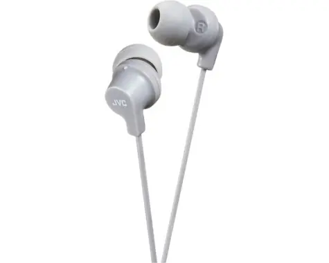 JVC HA-FX10-HE szare / słuchawki douszne / jack 3,5 mm / 1,2 m