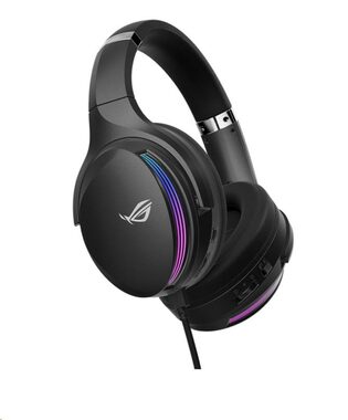 Asus ROG Fusion II 500 czarny / Słuchawki gamingowe / mikrofon / 7.1 / USB-C + USB-A + gniazdo 3,5mm / RGB / 1,5m