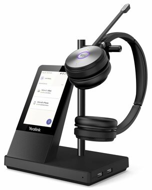 Yealink WH66 czarny / Bezprzewodowy zestaw słuchawkowy z mikrofonem / do telefonów IP Yealink / baza / DECT
