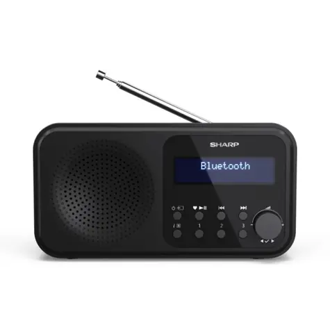 Sharp DR-P420 czarny / Radio przenośne / 2W / DAB+ / FM / BT / 3,5mm 