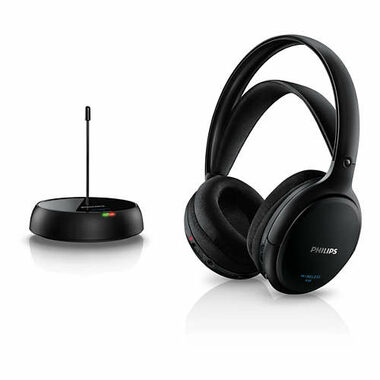 Philips SHC5200/10 czarny / Słuchawki bezprzewodowe / RF