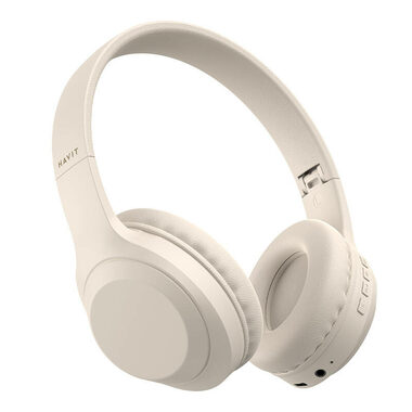 Havit H628BT beżowy / Słuchawki bezprzewodowe / czas odtwarzania do 9h / Bluetooth 5.1