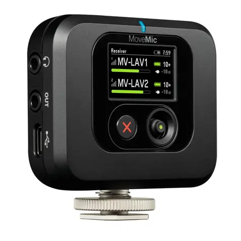 Shure MoveMic MV- R Z6 czarny / Odbiornik do mikrofonów MoveMic / IPX4
