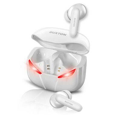 Buxton BTW 6600 biały / Słuchawki bezprzewodowe / mikrofon / IPX4 / Bluetooth 5.0
