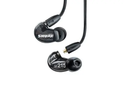Shure AONIC 215 czarne / Słuchawki douszne / studyjne / 3,5 mm / kabel 1,27 m 