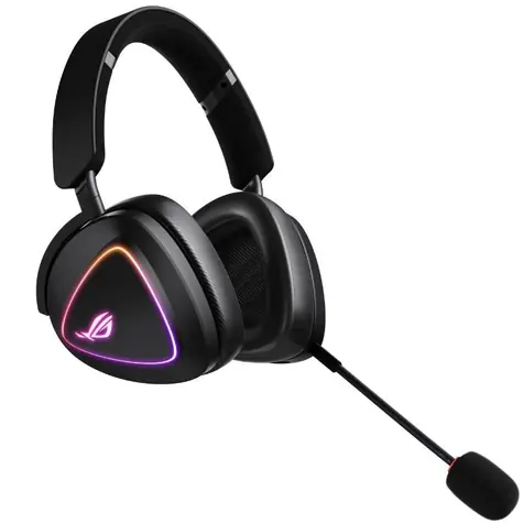 Asus ROG Delta II czarny / słuchawki bezprzewodowe / mikrofon / Bluetooth / do 110 godzin  