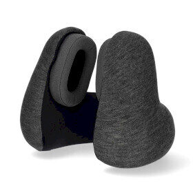 Nedis TRBT2400BK Słuchawki nauszne Szare / Bezprzewodowe + Poduszka podróżna / Bluetooth / Do 11 godz. 