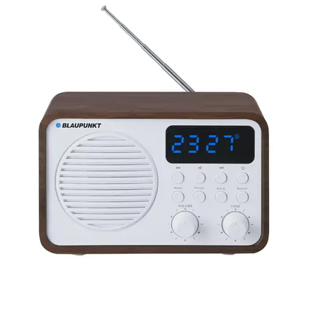 Blaupunkt PP7BT biały / radio przenośne / FM / Bluetooth / AUX / USB / pilot / 4-5 godzin pracy