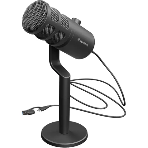 Genesis Radium 350D czarny / mikrofon dynamiczny / USB
