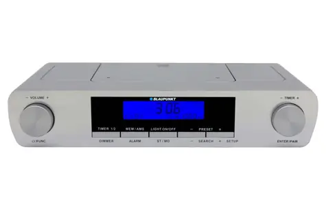 Blaupunkt KR14BT srebrny / radio kuchenne / Bluetooth / budzik / 2x 0,8 W