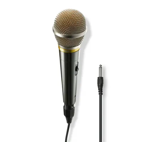 HAMA Vocal Pro szaro-srebrny / mikrofon dynamiczny / XLR / gniazdo 6,35 mm / metal