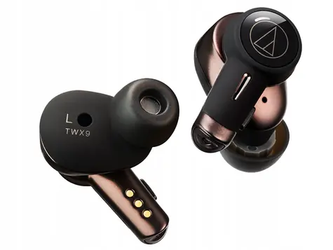 AUDIO TECHNICA ATH-TWX9 czarne / słuchawki bezprzewodowe / Bluetooth / USB-C / IPX4