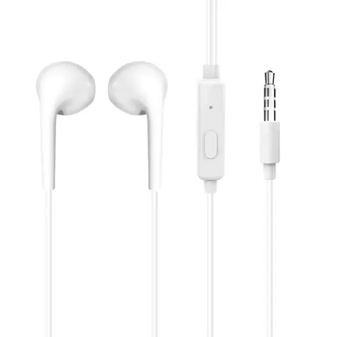 Słuchawki douszne przewodowe Dudao X10S białe / z mikrofonem / mini jack 3,5 mm / kabel 1,15 m