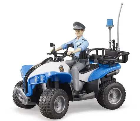 Bruder 63010 Policyjny quad z figurką policjantki / 1:16 / od 4 lat