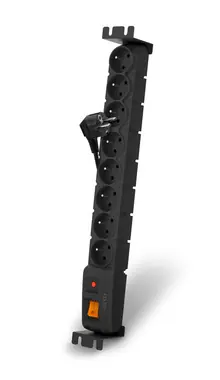 Listwa przeciwprzepięciowa Acar S8 FA RACK / 8 gniazd / rack / 19" / czarna