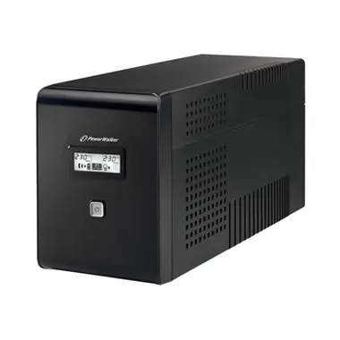 PowerWalker UPS Line-Interactive / 1500 VA / 2x 230V EU / 2x IEC / RJ11 / RJ45 / USB / LCD