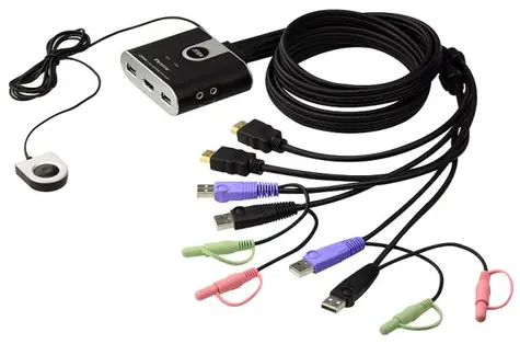 Aten CS-692 / 2- Port HDMI KVM USB2.0 mini / audio / kable 1,2m / DO