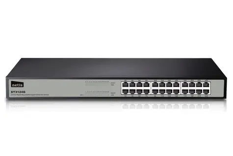 Netis ST3124G / 24portowy przełącznik GBit / 24x GLAN / rack / metal