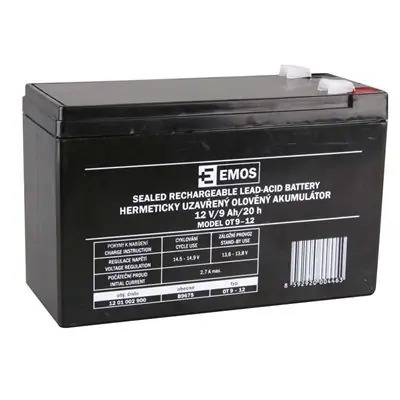 Akumulator Emos SLA 12V 9 Ah / Faston 6,3 (250)