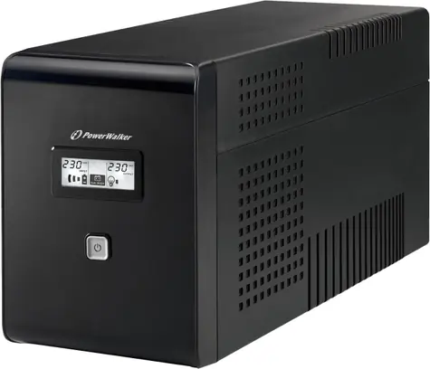 PowerWalker VI 2000 LCD / zapasowy UPS / 2000 VA / 2x Schuko / 2x IEC / RJ11 / RJ45 / USB 