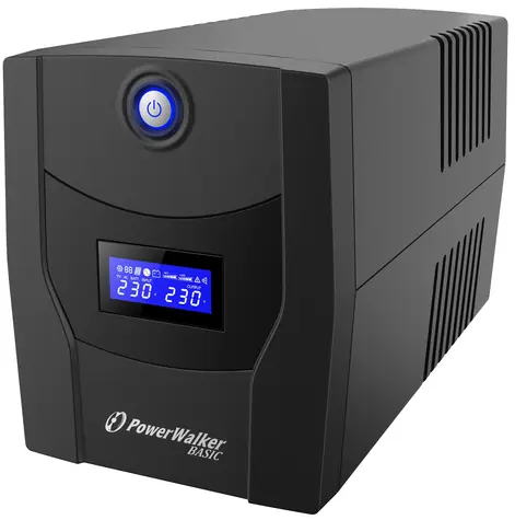 PowerWalker Basic VI 1500 STL / UPS zapasowy / 1500 VA / 900W / 4X FR / RJ-11 / RJ-45 / USB