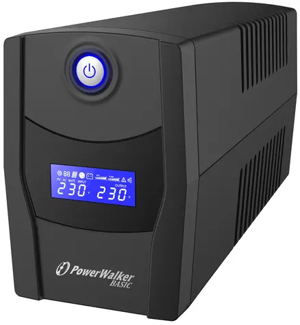 PowerWalker Basic VI 600 STL / UPS zapasowy / 600 VA / 360W / 2x FR / RJ11 / RJ45 / USB
