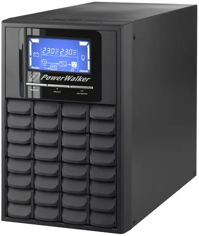 PowerWalker VFI 1000C LCD / zapasowy UPS / 1000 VA / 800 W / 3x IEC 13 / USB 
