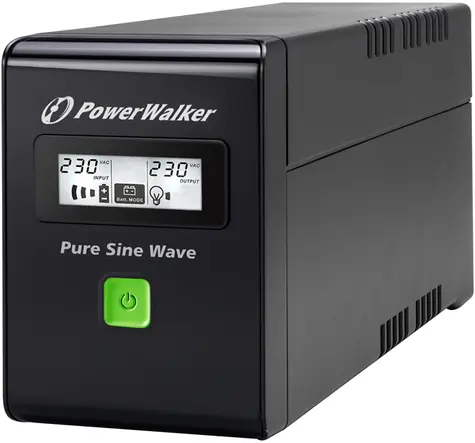 PowerWalker VI 800 SW FR / UPS zapasowy / 800 VA / 480 W / 2x FR / RJ11 / RJ45 / USB