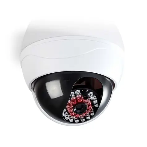 Nedis DUMCD20WT - Atrapa kamery bezpieczeństwa Biała / Kamera z osłoną kopułkową / IP44