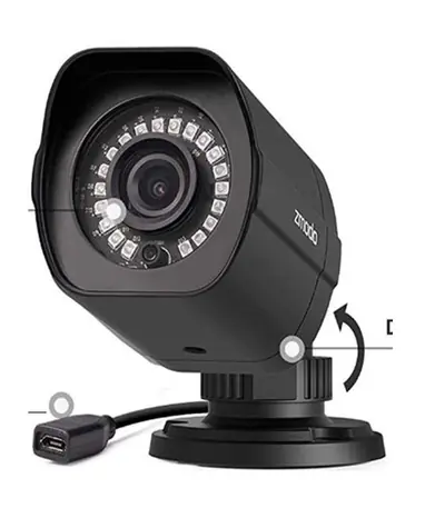 Zmodo SD-H2926-BH / sPoE / kamera IR 1080P / IP65 / czarna