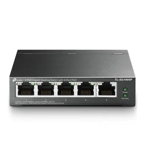 TP-LINK TL-SG1005P / Switch / 10 Gbps / 5x LAN / PoE