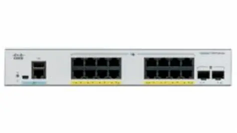 Cisco C1000-16P-2G-L / Switch / 16x RJ-45 10|100|1000 / 2x SFP / PoE+ / QoS / VLAN