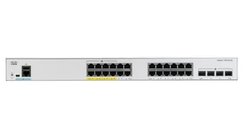Cisco C1000-24T- 4X-L / Switch / 24x RJ-45 10|100|1000 / 4X 10G SFP+ / QoS / VLAN