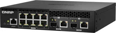 QNAP QSW-M2108R-2C / Switch / 8x 2,5GbE / 2x combo 10GbE RJ45 SFP+ 